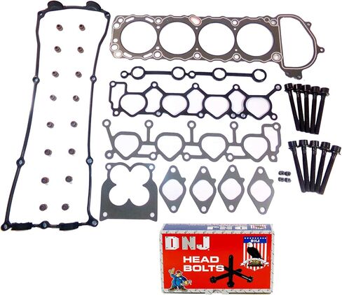 DNJ HGB626 مجموعة حشية رأس الاسطوانة مع مجموعة مسامير الرأس لـ 1998-2004 Nissan Frontier 2.4L 2389cc L4 DOHC in Saudi Arabia