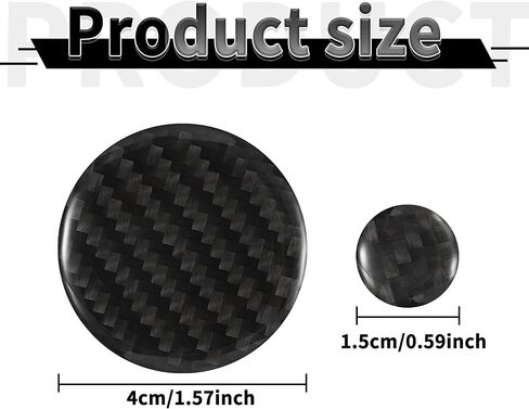 WINKA Center Console Multimedia Knob Button Cover Compatible with Cadillac Escalade XT5 CT5 CT6 XT4 XT6 CT6 Crabon Fiber Media Button Cover Trim Interior Modification Trims for Car Accessories in Kuwait