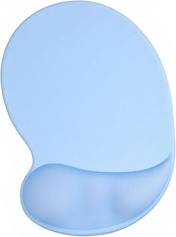 Ergonomic Mouse Pad with Pea Wrist Rest, Gel Wrist Support Premium Lycra Fabric, Non-Slip Snail Shaped Mousepad, Ideal for Laptop & Desktop, Office & Gaming，Desk Accessories (Brown) in Kuwait