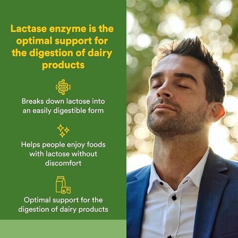 Natural Factors, Lactase Enzyme, Digestive Aid For Lactose and Dairy Intolerance, 60 Capsules in Saudi Arabia