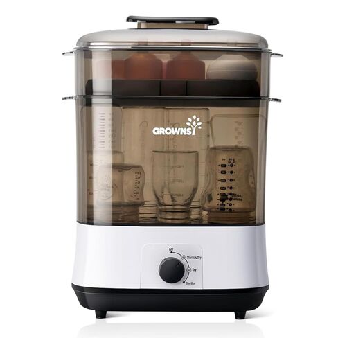 GROWNSY Bottle Sterilizer and Dryer, Electric Steam Baby Bottle Sterilizer, Bottle Sanitizer for Baby Bottles & Pacifiers, Breast Pump Parts in Kuwait