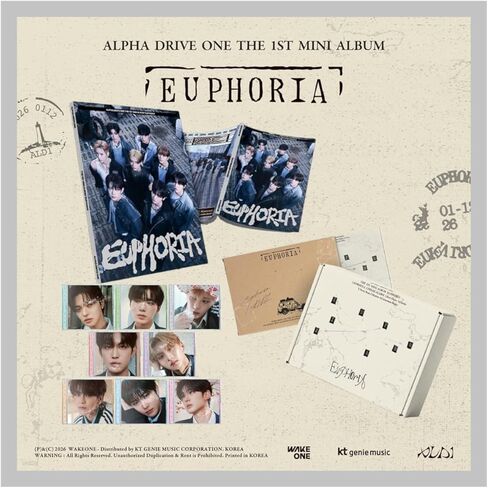 ALPHA DRIVE ONE EUPHORIA 1st Mini Album with Tracking Sealed ALD1 (3 Version Set : FREAK+STAR+1Jewel) in Saudi Arabia