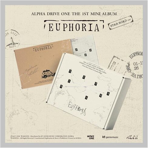 ALPHA DRIVE ONE EUPHORIA 1st Mini Album with Tracking Sealed ALD1 (3 Version Set : FREAK+STAR+1Jewel) in Saudi Arabia