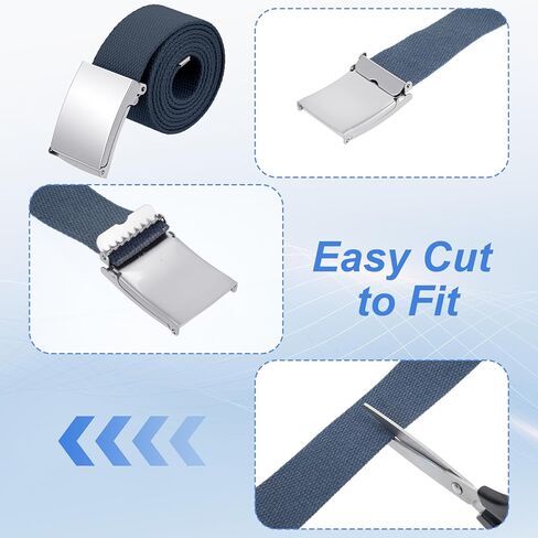 6 قطع من أحزمة شبكة الجولف للرجال، حزام من النايلون قابل للتعديل حتى 55 بوصة، إبزيم معدني صلب، متعدد الألوان in Kuwait