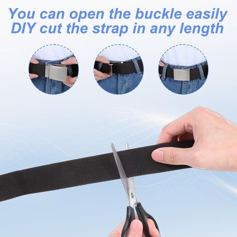 6 قطع من أحزمة شبكة الجولف للرجال، حزام من النايلون قابل للتعديل حتى 55 بوصة، إبزيم معدني صلب، متعدد الألوان in Kuwait