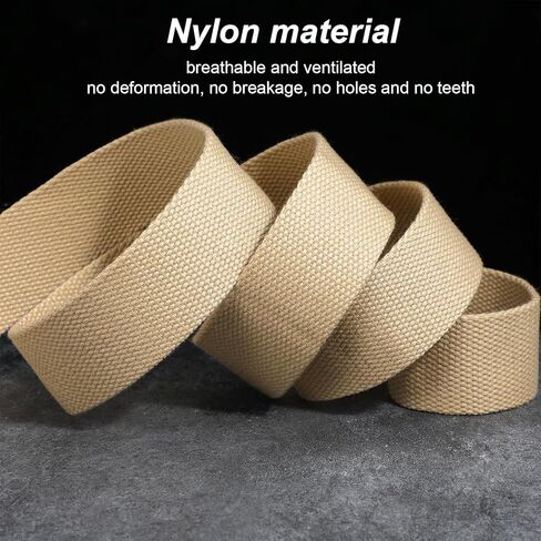 6 قطع من أحزمة شبكة الجولف للرجال، حزام من النايلون قابل للتعديل حتى 55 بوصة، إبزيم معدني صلب، متعدد الألوان in Kuwait