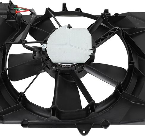 Radiator Cooling Fan Assembly Compatible with 2017-2021 for Jeep for Compass 2.4L 2017 for Jeep for Compass 2.0L, Black Radiator Fan Direct Fit Replacement for Engine Cooling Fan in Saudi Arabia