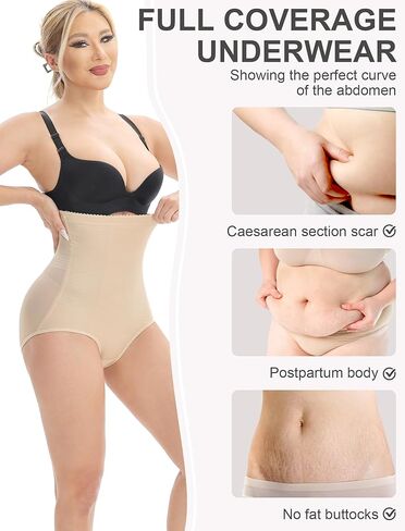 سراويل داخلية للتحكم في البطن - ملابس داخلية عالية الخصر للنساء، ملابس داخلية لتشكيل الجسم، حزام داخلي in Kuwait