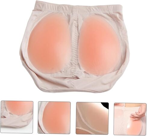 Butt Pads for Women Butt Enhancers with Padded Panties Instantly Lift Shape Your Buttocks Comfortable Lightweight Beige in Saudi Arabia
