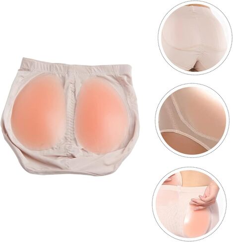 Butt Pads for Women Butt Enhancers with Padded Panties Instantly Lift Shape Your Buttocks Comfortable Lightweight Beige in Saudi Arabia