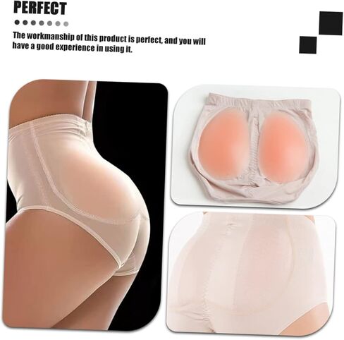 Butt Pads for Women Butt Enhancers with Padded Panties Instantly Lift Shape Your Buttocks Comfortable Lightweight Beige in Saudi Arabia