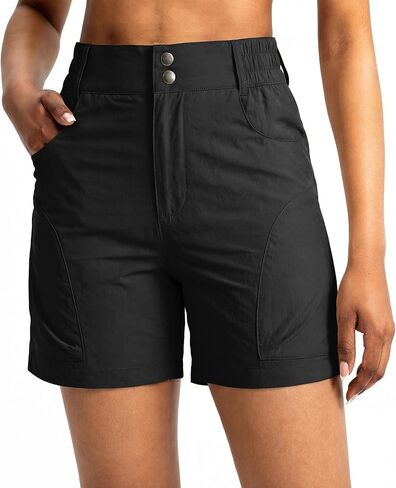 linlon Women's 5''Golf Hiking Cargo Shorts Quick Dry Shorts for Women Casual High Waisted in Saudi Arabia