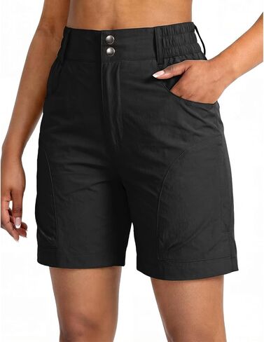 linlon Women's 5''Golf Hiking Cargo Shorts Quick Dry Shorts for Women Casual High Waisted in Saudi Arabia