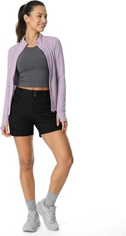 linlon Women's 5''Golf Hiking Cargo Shorts Quick Dry Shorts for Women Casual High Waisted in Saudi Arabia