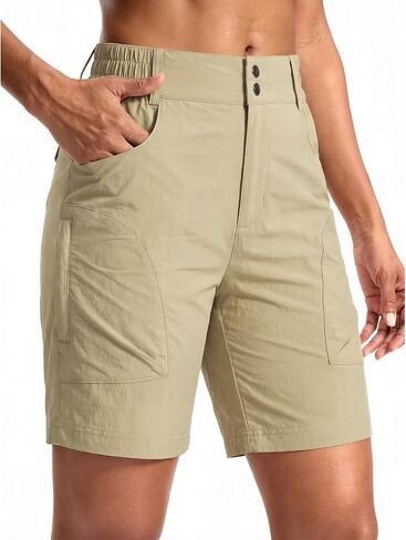 linlon Women's 5''Golf Hiking Cargo Shorts Quick Dry Shorts for Women Casual High Waisted in Saudi Arabia