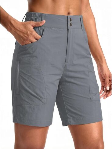 linlon Women's 5''Golf Hiking Cargo Shorts Quick Dry Shorts for Women Casual High Waisted in Saudi Arabia