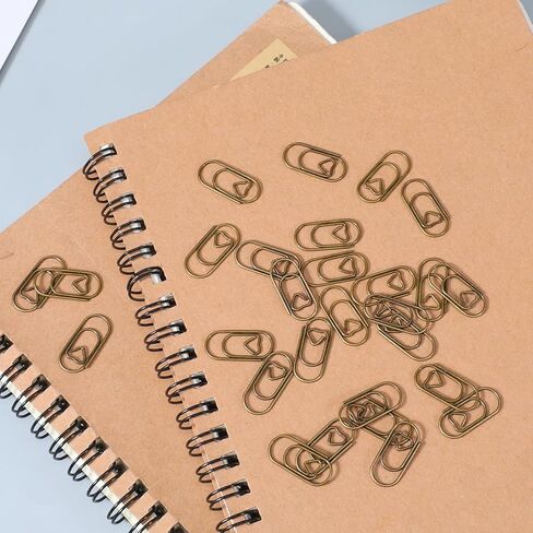 200 Pcs Mini Paper Clips Love Heart Shaped, Iron Cute Paperclips for Paperwork Office Desk Organizers Wedding Invitations DIY Crafts Scrapbooking in Saudi Arabia