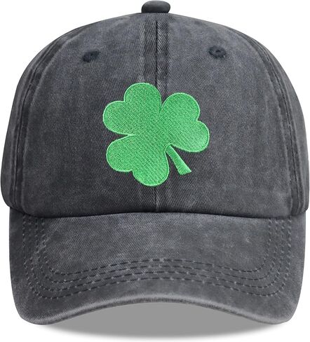 HHNLB Unisex St Patricks Day Hat, Adjustable Cotton Irish Embroidered Baseball Cap in Saudi Arabia