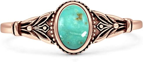 OMRANII Art Deco 7.4mm Oval Lab Created Opal Floral Ring Beaded Marquise Style Oxidized Statement Opal Rings For Women 925 Sterling Silver Gift For Her in Saudi Arabia