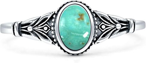 OMRANII Art Deco 7.4mm Oval Lab Created Opal Floral Ring Beaded Marquise Style Oxidized Statement Opal Rings For Women 925 Sterling Silver Gift For Her in Saudi Arabia