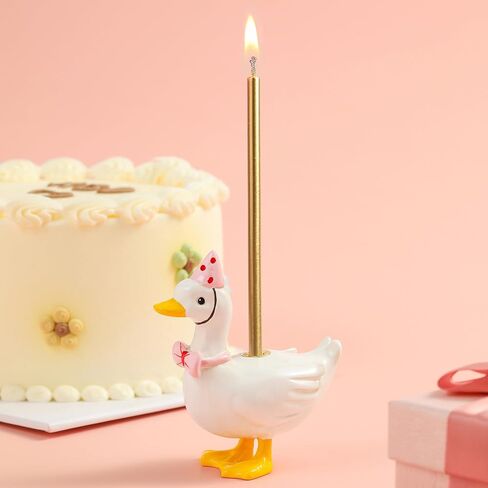 PHD CAKE Silly Goose Cake Candle Holders with Birthday Candles Pink Silly Goose Birthday Party Supplies Mini Cute Cake Topper Stand Candlestick for Party Celebration in Saudi Arabia