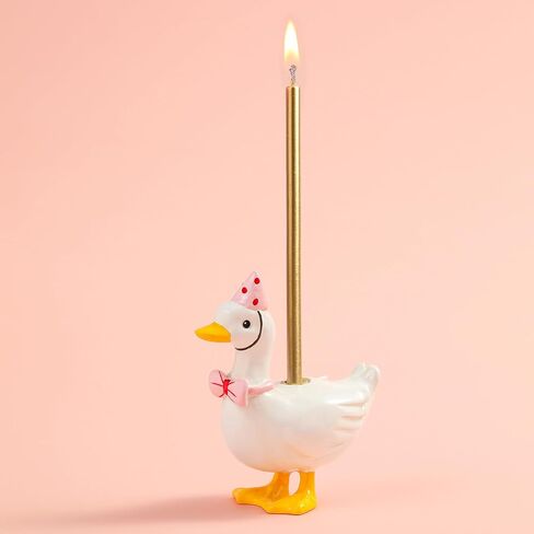 PHD CAKE Silly Goose Cake Candle Holders with Birthday Candles Pink Silly Goose Birthday Party Supplies Mini Cute Cake Topper Stand Candlestick for Party Celebration in Saudi Arabia