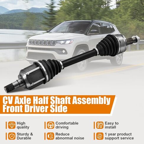 مجموعة نصف عمود السيرة الذاتية متوافقة مع Jeep Compass 2.4L 2017-2022 جانب السائق الأمامي يستبدل # 68293931AB 68293931AA 90-07698N 19007698-101 19007698101 CH-86036 CH86036 (الجانب الأيسر) in Kuwait