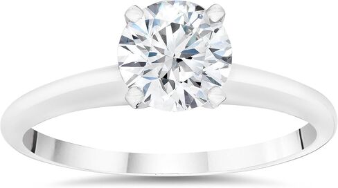 P3 POMPEII3 Pompeii 1/5ct Lab Grown Diamond Solitaire Engagement Ring 14K White Gold (((G-H)),SI(1)-SI(2)) in Saudi Arabia