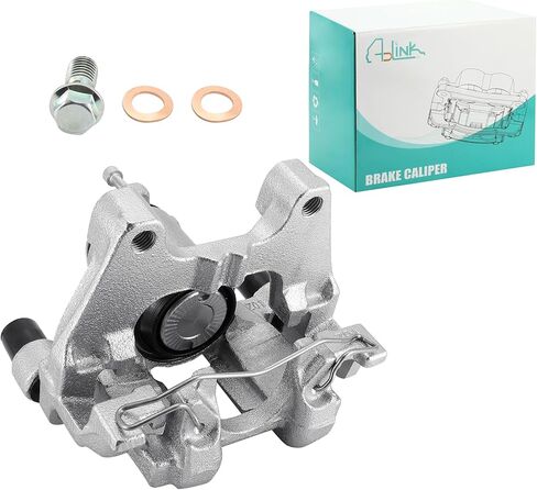 3Q0615423 Rear Left Disc Brake Caliper Assembly (2.0L L4) with Bracket For Volkswagen Tiguan 2018 2019 2020 2021 2022 2023 Rear Driver Side 19-B7500 19B7500 in Saudi Arabia