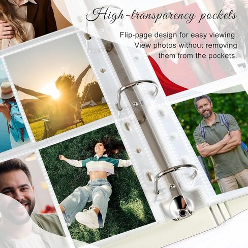A4 Photocard Binder with 25 Pages 9 Pocket, 2x3 inch Photocard Holder Book Sleeves, Clear Photo Album for Small Instant Camera Photo, 450 Cards(Pink) in Saudi Arabia