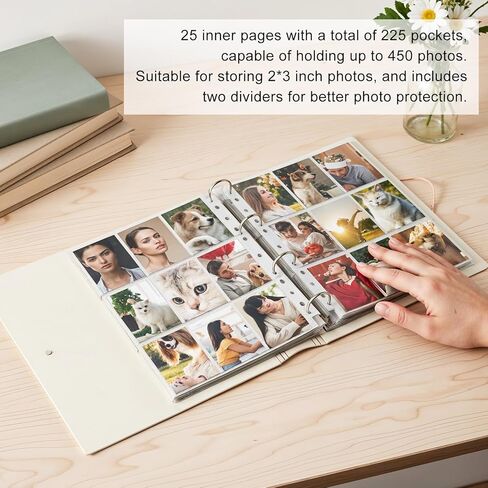 A4 Photocard Binder with 25 Pages 9 Pocket, 2x3 inch Photocard Holder Book Sleeves, Clear Photo Album for Small Instant Camera Photo, 450 Cards(Pink) in Saudi Arabia