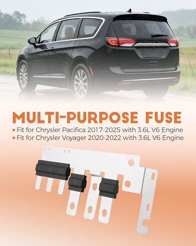 Multi-Purpose Fuse Fits for Chrysler Pacifica 2017-2025 Voyager 2020-2022 3.6L V6 Engine, 50AMP Main Fuse, Replacement 68306782AA in Saudi Arabia