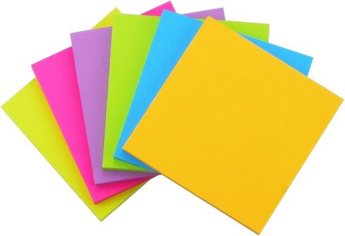 Early Buy Sticky Notes 2 x 2 Self-Stick Notes 6 Bright Color 12 Pads, 100 Sheets/Pad in Saudi Arabia