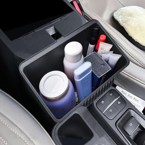 RUNROAD Center Console Storage Box Compatible with 2022 2023 2024 2025 2026 Ford Maverick Accessories, Armrest Trash Can For Maverick Insert Middle Console Organizer Bin Multi-Function Cup Holder in Saudi Arabia