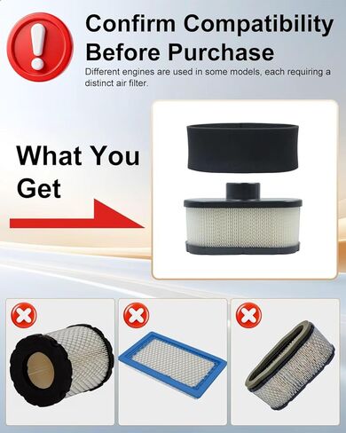 MIU12555 Air Filter for John Deere S240 X350 X380 X580 X300 X320 Z530M Z445 Lawn Mower Parts Accessories in Saudi Arabia
