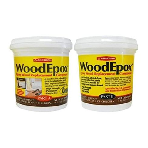 مجموعة Abatron WoodEpox - 2 جالون - لاصق إيبوكسي هيكلي مكون من جزأين ومصلب للخشب - معجون حشو الخشب in Kuwait