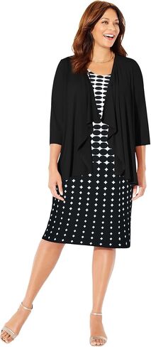 Women's Plus Size Classic Jacket Dress in Saudi Arabia