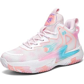 أحذية كرة السلة النسائية Moodeng قابلة للتنفس وغير قابلة للانزلاق أحذية رياضية أنيقة للجري أحذية رياضية داعمة للصالة الرياضية in Kuwait