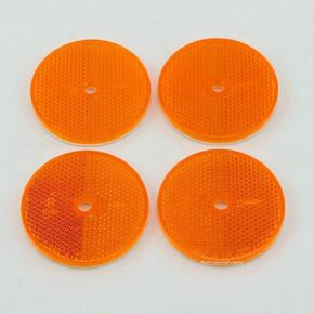 Amber Reflector Truck RV 2-3/8" Round Center -Set of 4 30727 in Kuwait