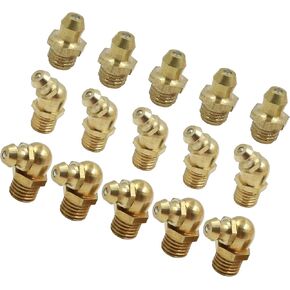 Motoforti Universal Grease Nipple, M8, Brass, Gold Tone, 5 Set in Kuwait