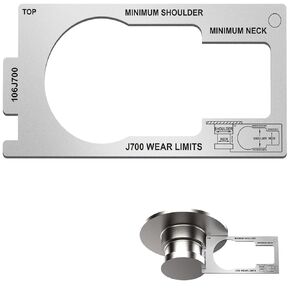 أداة قياس دبوس الملك، مدقق دبوس الملك للعجلة الخامسة يتوافق مع معيار SAE J700 للارتداء، قياس الارتفاع والتربيع، يمنع حوادث المقطورة، فضي in Kuwait