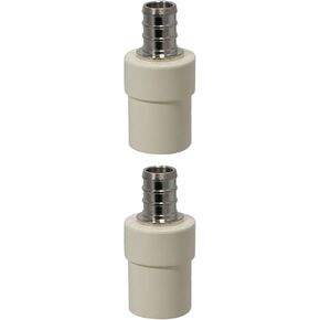 2 Pieces XFITTING 1/2" Pex x 1/2" CPVC Coupling, Transition Coupling, Pex B Crimp Version in Saudi Arabia