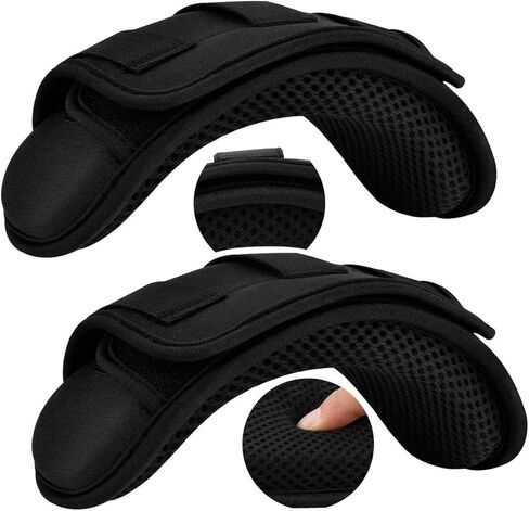 ZINZ 2-Pack ​Tactical Shoulder Pad, Ultra-Thick Comfort Cushion for Vest Straps, Backpacks, Breathable & Shock-Absorbing,Black in Kuwait