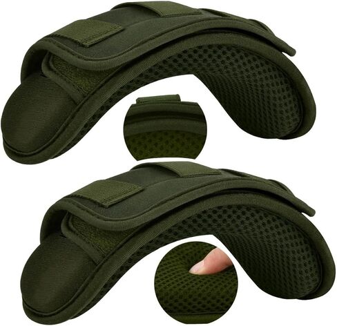 ZINZ 2-Pack وسادة كتف تكتيكية، وسادة مريحة سميكة للغاية لأشرطة الصدرية، وحقائب الظهر، قابلة للتنفس وممتصة للصدمات، أسود in Kuwait