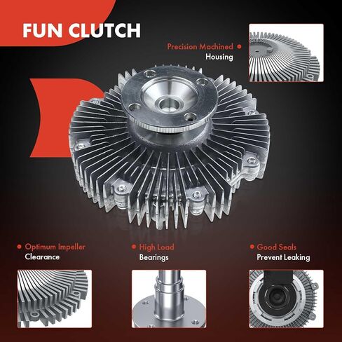 A-Premium Engine Cooling Fan Clutch Compatible with Acura SLX 1998-1999 & Isuzu Trooper 1998-2002, VehiCROSS 1999-2001, V6 3.5L, Petrol in Saudi Arabia