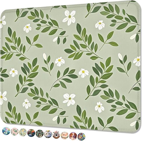 Mouse Pad, Square Cute Mouse Pad 10 x 8 Inch, Waterproof Premium-Textured & Stitched Edge Computer Mat with Non-Slip Rubber Base for Office Home Gaming Laptop, Black Cat and Moon in Saudi Arabia