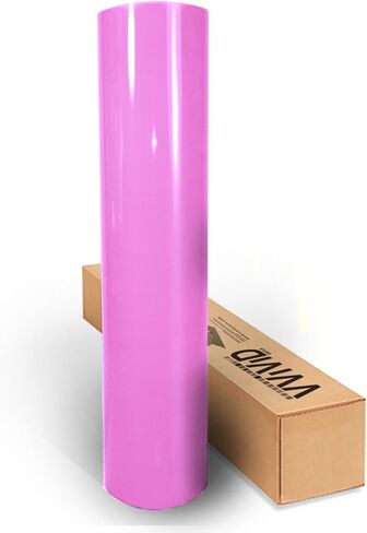 VViViD Pink Gloss 5ft x 5ft Cast Automotive Use Bubble and Air-Free Car Wrap Vinyl Exterior 3MIL in Saudi Arabia