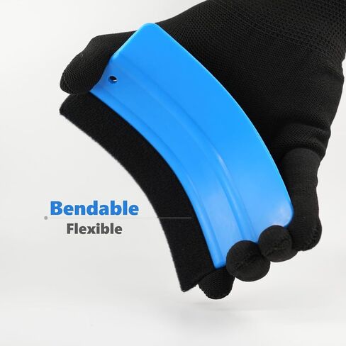 6 Pack Squeegees, Vinyl Wrap Tools Kit, Window Tint, Wallpaper Tool, Auto Solar Film, Car Decal, Smooth, Scratch Free, Protect Paint, Black, Blue, Green, Long, Medium, Small, 3 Hardness (6) in Saudi Arabia