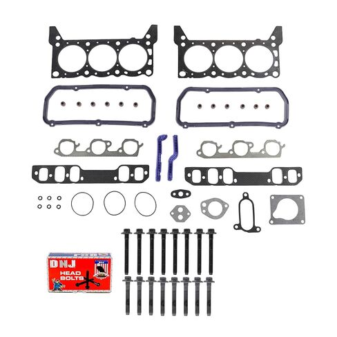 DNJ HGB4118 مجموعة حشية رأس الأسطوانة مع مجموعة مسامير الرأس لـ 1989-1993 Ford Thunderbird 3.8L 232cid V6 OHV in Saudi Arabia