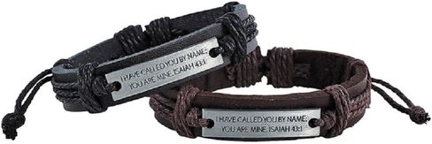 Christian Brands RCIA Leather Bracelet Assortment (2 Asst) - 12/pk in Saudi Arabia